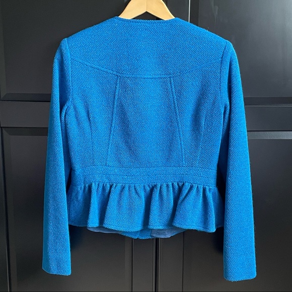 NWT Nanette Lepore Peplum Blue Blazer - Picture 2 of 7